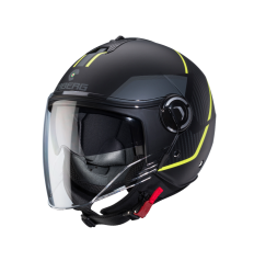 Casco Caberg Riviera V4X Geo Negro Mate Amarillo Fluor Antracita |C6HD60I5|