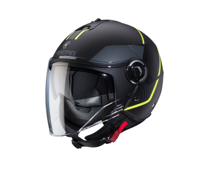 Casco Caberg Riviera V4X Geo Negro Mate Amarillo Fluor Antracita |C6HD60I5|