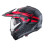 Casco Caberg Tourmax X Sarabe Mate Gun Metal Negro Rojo |C0FD60L2|