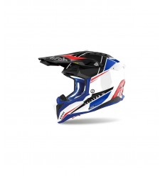 Casco Airoh Aviator 3 Push Azul/Rojo Brillo |AV3P55|