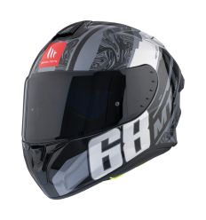 Casco Mt Targo Pro Welcome F2 Gris Brillo|13049405213|