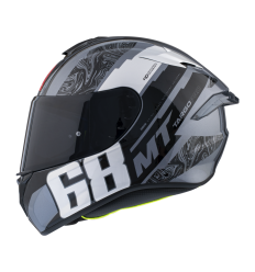 Casco Mt Targo Pro Welcome F2 Gris Brillo|13049405213|