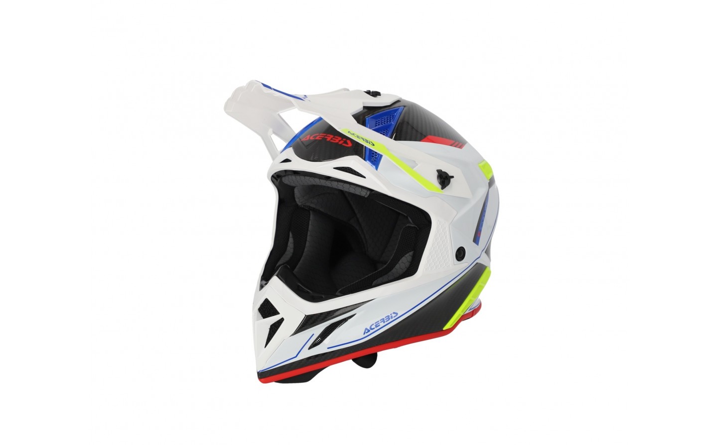 Casco Acerbis Steel Carbon Negro/Amarillo Fluo, Motocross, Enduro, Trail,  Trial