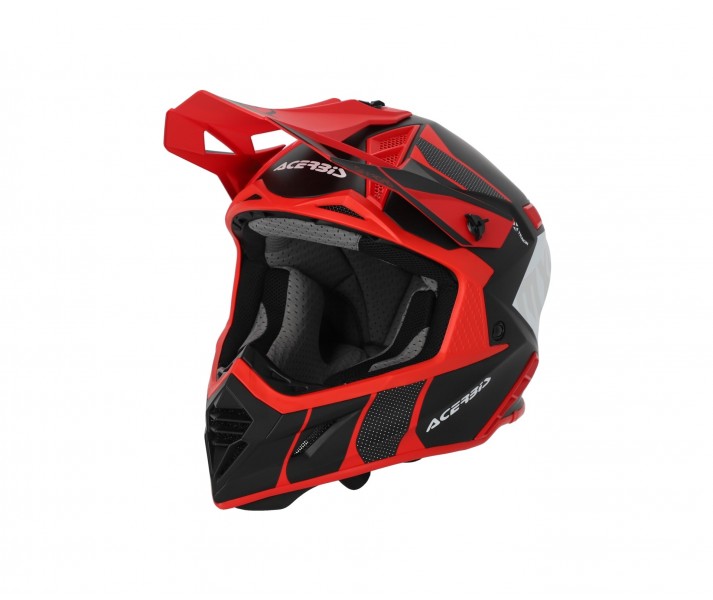 Casco Acerbis X-Track 22-06 Negro Rojo, 0025032.323