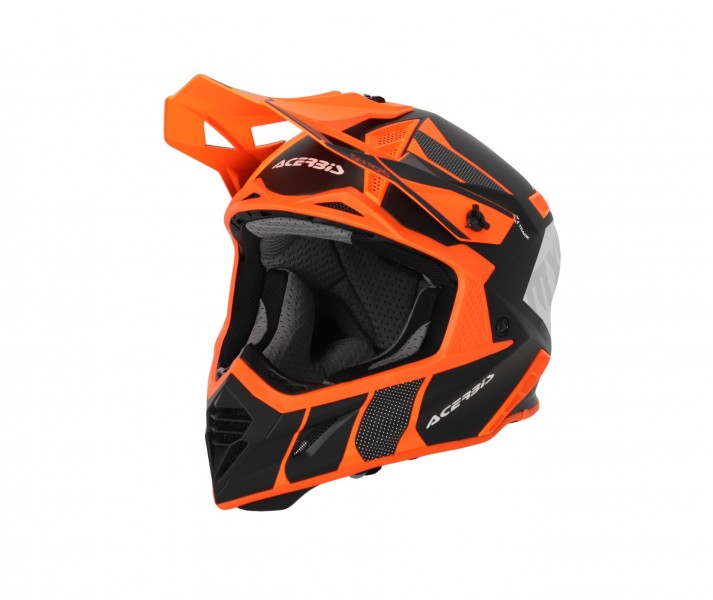 CASCO ACERBIS X-TRACK 2206 NARANJA FLUOR / NEGRO