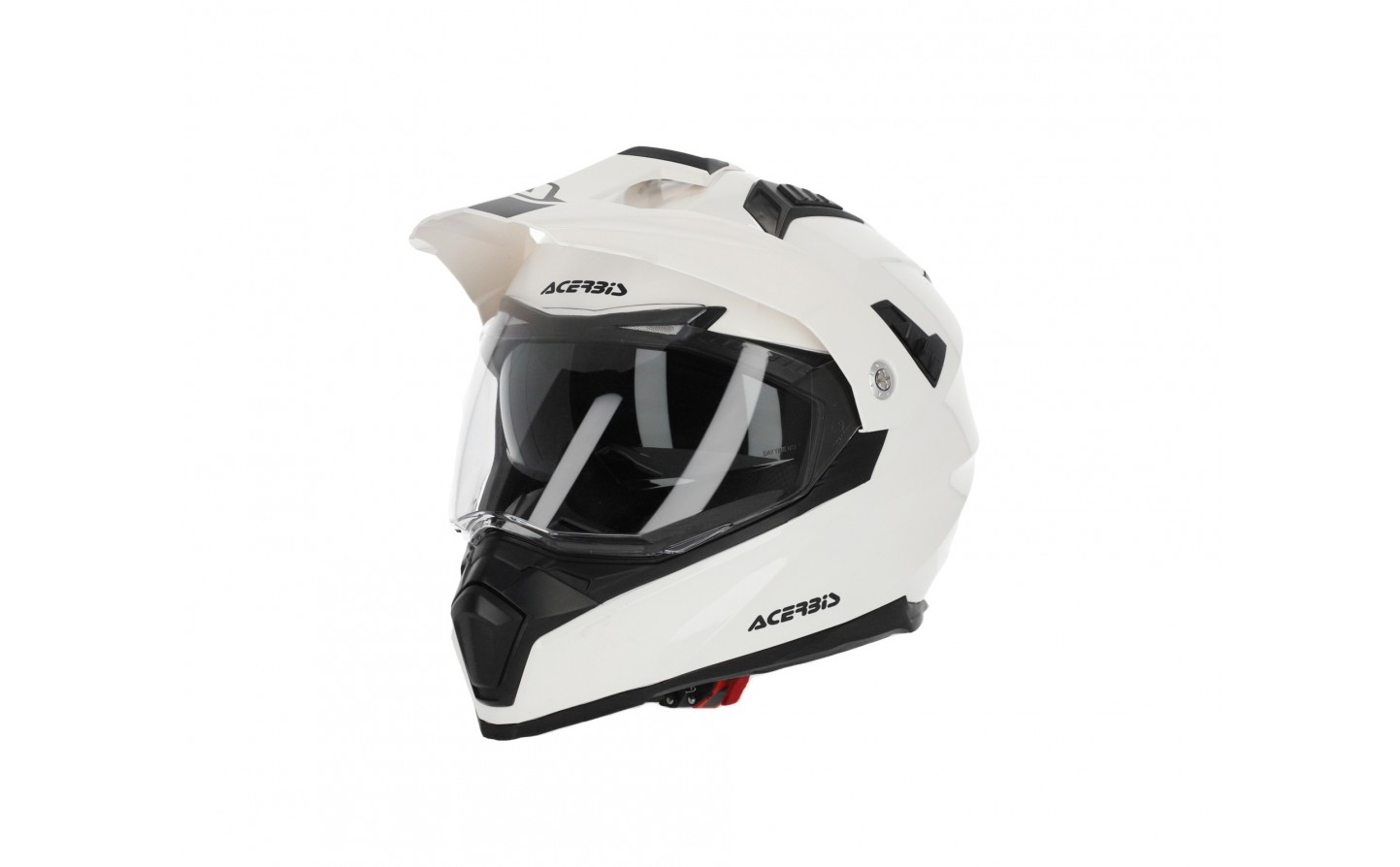 Casco motocross acerbis flip fs-606 blanco azul rojo