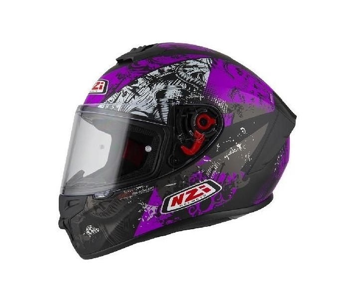 Casco Nzi Trendy Jungle Negro Rosa Mate |150330A611|