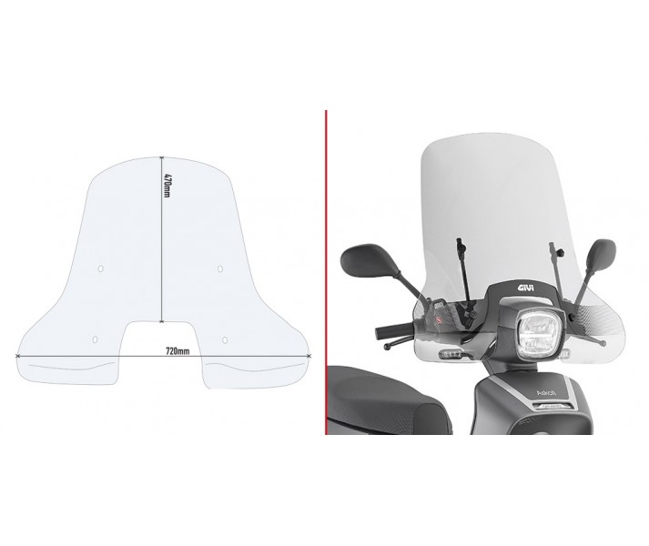 Parabrisas Givi P/Kita Askoll.Ngs1-Ngs2-Ngs3 2020