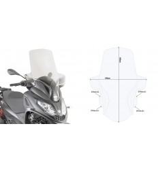 Parabrisas Givi P/Kitao Piaggio.Mp3.300.Hpe.19