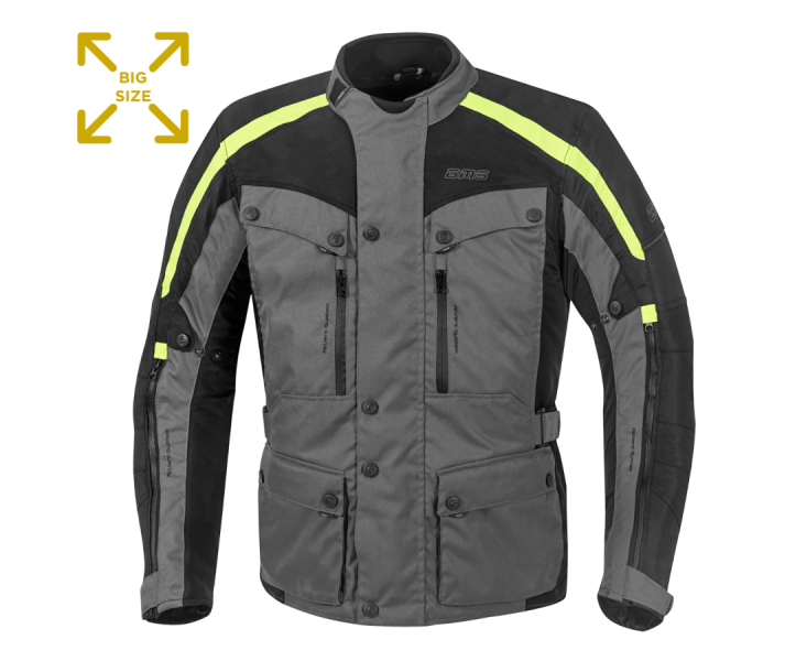 Chaqueta Gms Temper Gris Oscuro Amarillo Fluor |ZG55005-995|