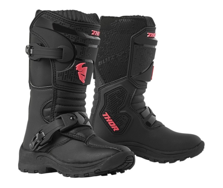 Botas Infantil Mini Thor Mx Blitz XP S9 Negro Rosa |34110542|