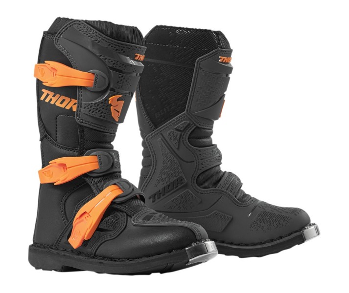 Botas Infantil Thor Mx Blitz XP Carbon Naranja |34110510|