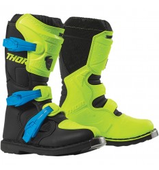 Botas Infantil Thor Mx Blitz XP Negro Lima |34110517|