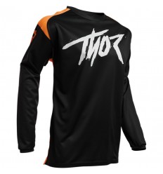 Camiseta Thor Mx Sector Link Negro Naranja |29105380|