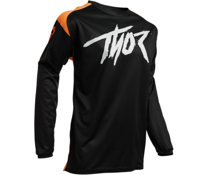 Camiseta Thor Mx Sector Link Negro Naranja |29105380|