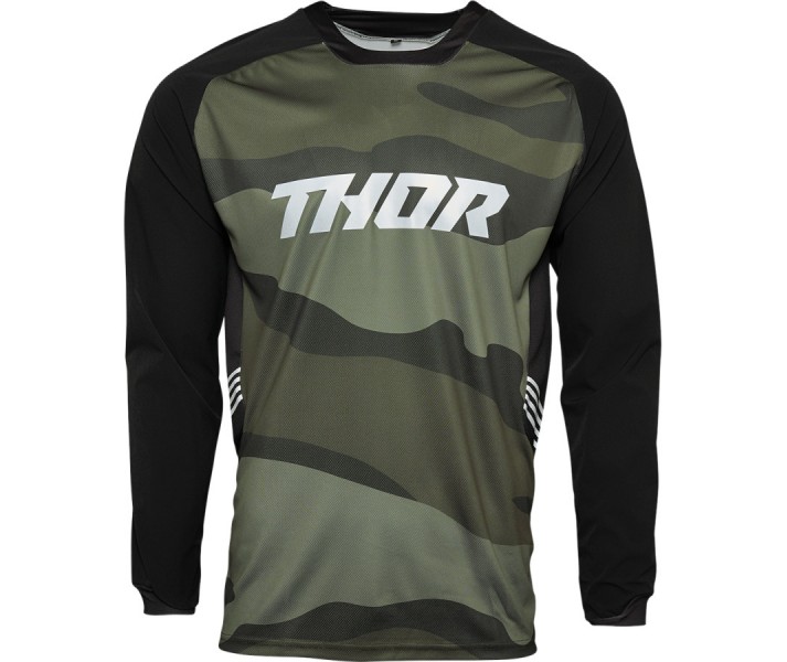 Camiseta Thor Mx Terrain Camo Verde |29106171|