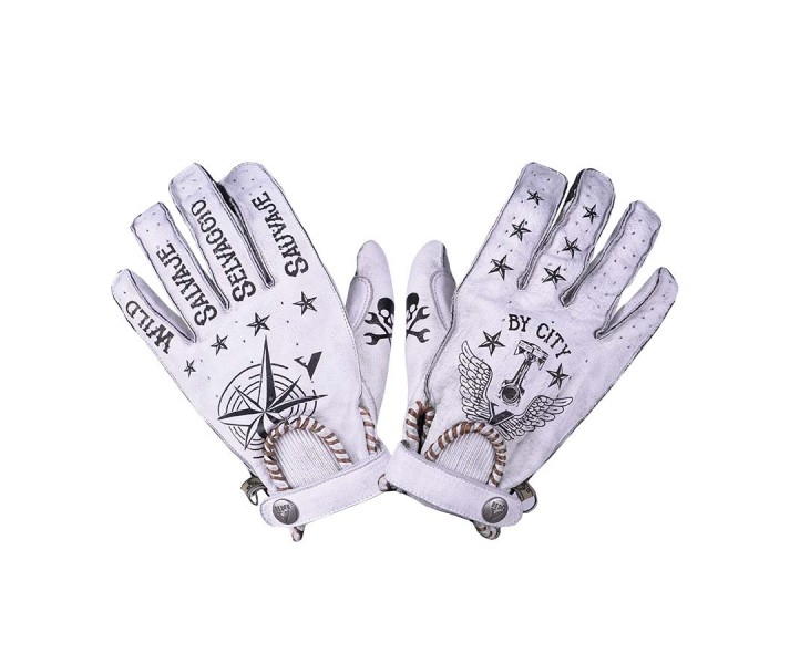 Guantes ByCity Second Skin Tattoo II Blanco |1000114|