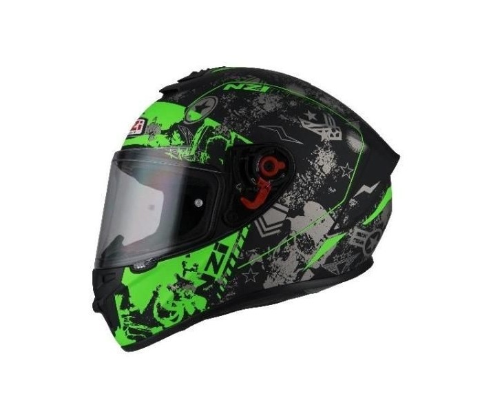 Casco Nzi Trendy Karz Negro Verde |150330A568|