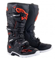 Botas Alpinestars Tech 7 Enduro Negro Rojo Fluor |2012114-1030|