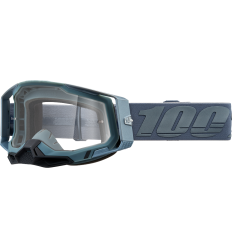 Máscara 100% Racecraft 2 Battleship Plata Azul |26013256|