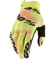 Guantes 100% Itrack Kaledo Negro Rosa Amarillo |33307501|