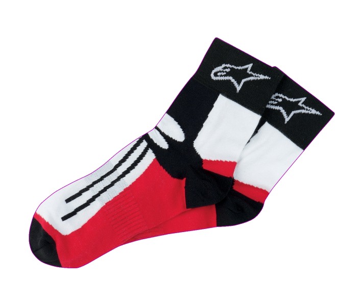 Calcetines Alpinestars Racing Road Socks Short Rojo Negro Blanco |4703011-30|