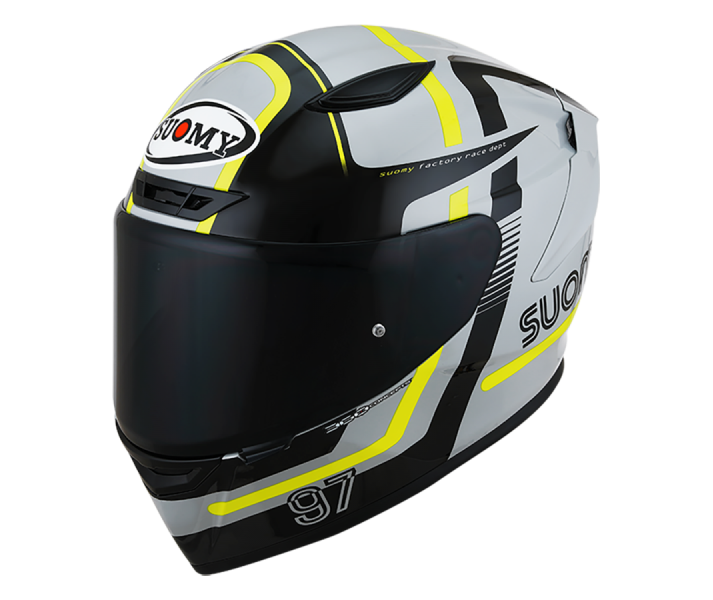 Casco Suomy Track-1 Ninety Seven Gris Amarillo |K6T10003|