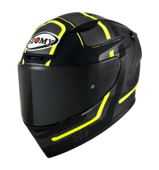 Casco Suomy Track-1 Ninety Seven Mate Gun Metal Amarillo |K6T10013|