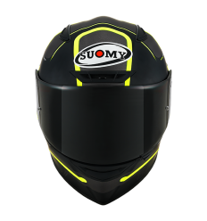 Casco Suomy Track-1 Ninety Seven Mate Gun Metal Amarillo |K6T10013|