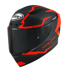 Casco Suomy Track-1 Reaction Antracita Mate Rojo |K6T10007|