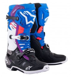 Botas Alpinestars Tech 10 Supervented Negro Azul Blanco |2010520-1792|