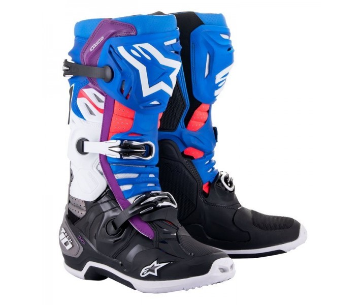 Botas Alpinestars Tech 10 Supervented Negro Azul Blanco |2010520-1792|