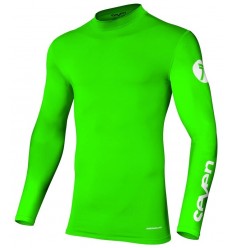 Camiseta Infantil Seven Zero Compresión Verde Fluor |800766800|