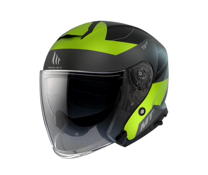 Casco Mt Thunder 3 Sv Jet Cooper A3 Amarillo Fluor Mate |11209500333|