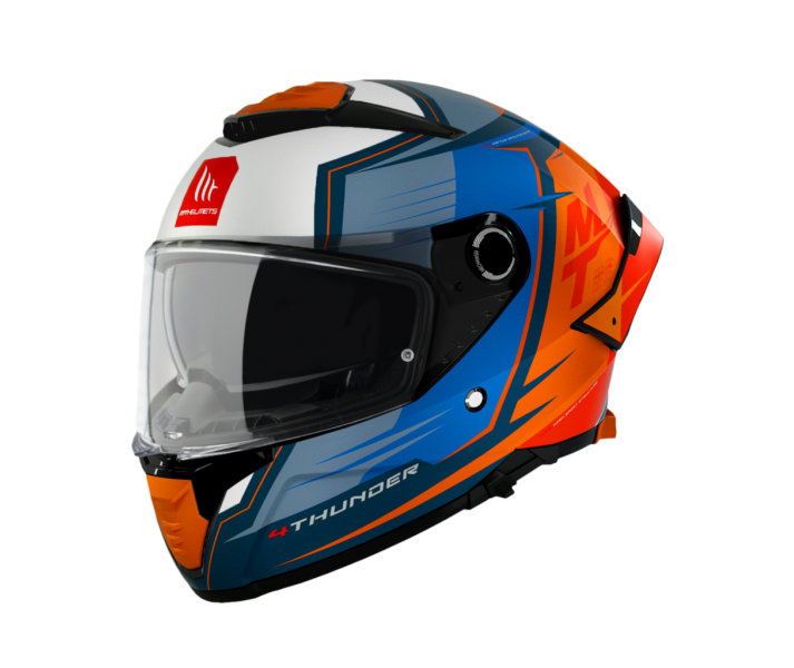 Casco Mt Thunder 4 Sv Pental B4 Naranja Perla Mate |13089881423|