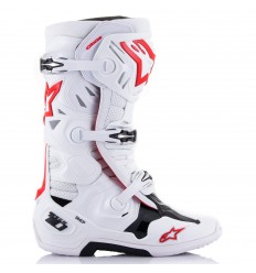 Botas Alpinestars Tech 10 Supervented Blanco Brillo Rojo |2010520-2230|