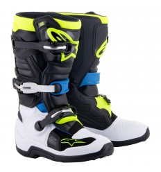 Botas Alpinestars Infantil Tech 7 S Negro Enamel Azul Amarillo Fluor |2015017-17