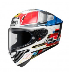 Casco Shoei X-Spr Pro Proxy Tc10 Blanco Rojo Azul |CSXSP144102|