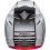 Casco Bell Moto 9S Flex Sprint Mate Brillo Blanco Rojo |8007495005|