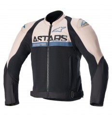 Chaqueta Alpinestars Smx Air Marrón Claro Negro Azul |3306523-8177|