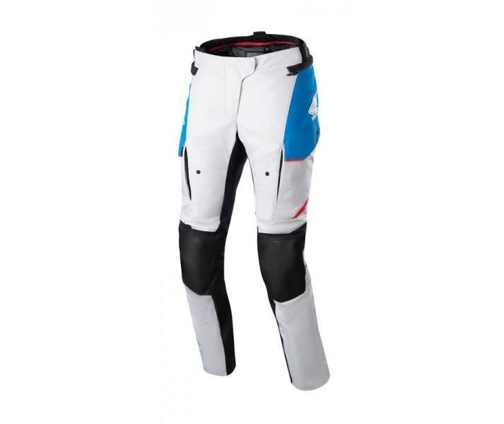 Pantalón Alpinestars Honda Stella Andes V3 Gris Azul Rojo Brillo - Motos