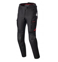 Pantalón Alpinestars Honda Stella Andes V3 Drystar Negro Rojo Brillo