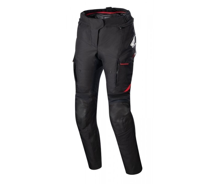 Pantalón Alpinestars Honda Stella Andes V3 Drystar Negro Rojo Brillo