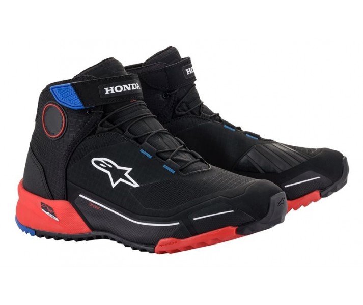 Zapatillas Alpinestars Honda Cr-X Drystar Riding Negro Rojo Azul |2611721-183|