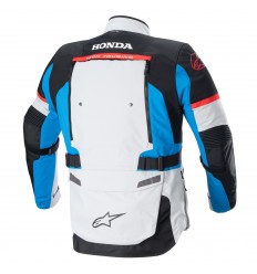 Chaqueta Alpinestars Honda Bogota' Pro Drystar Ice Gris Azul Brillo Rojo