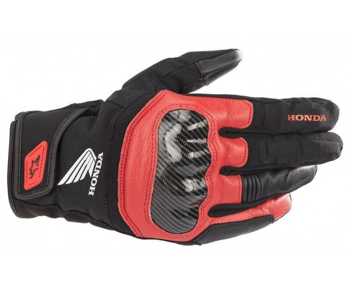 Guantes Alpinestars Honda Smx Z Drystar Negro Brillo Rojo |3527321-1303|