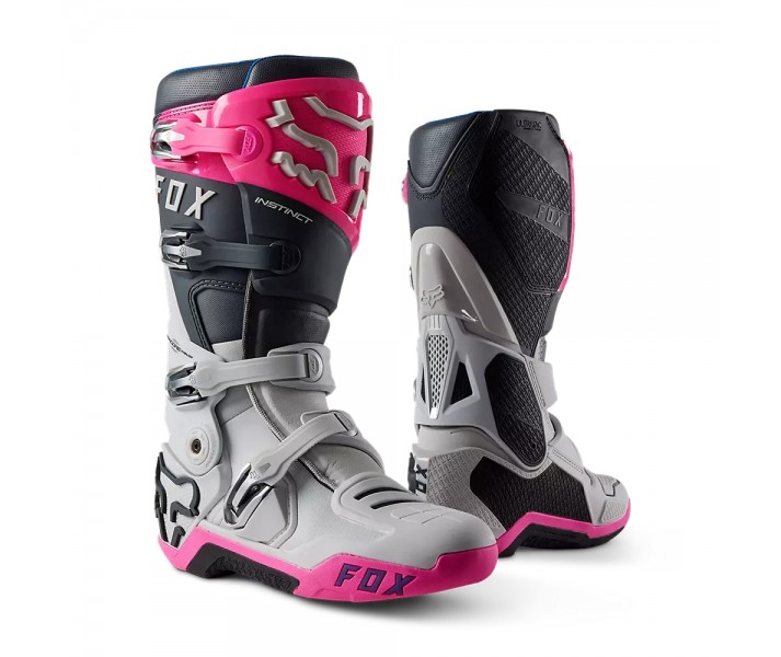 Botas Fox Instinct Gris Rosa |24347-453|