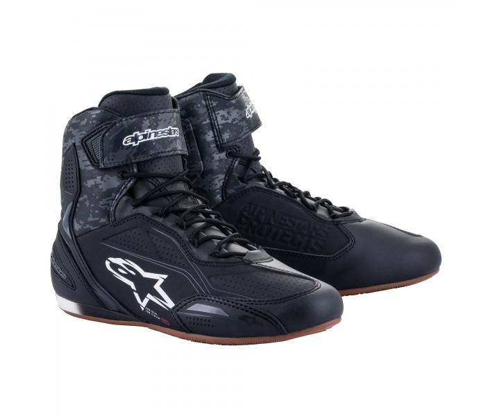 Zapatillas Alpinestars Faster-3 Negro Gris Oscuro Gum |2510219-1182|