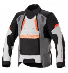 Chaqueta Alpinestars Halo Drystar Gris Oscuro Gris Ice Negro |3204822-9049|