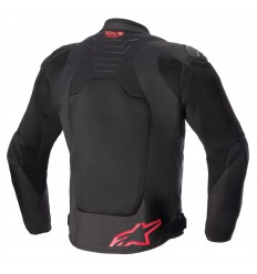 Chaqueta Alpinestars Smx Air Negro Brillo Rojo |3306523-1303|